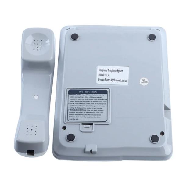 Pre набирая телефон наземной линии офиса RoHS телефона ID звонящего по телефону белый