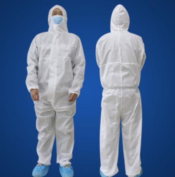 Safety Unisex Disposable Protective Suit Fluid Resistant Multi Color Available