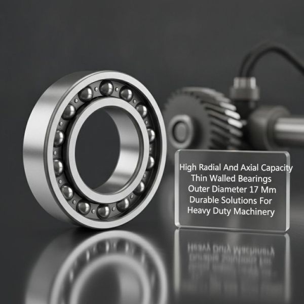 High Radial And Axial Load Capacity Thin Walled Bearings Outer Diameter 17 Mm