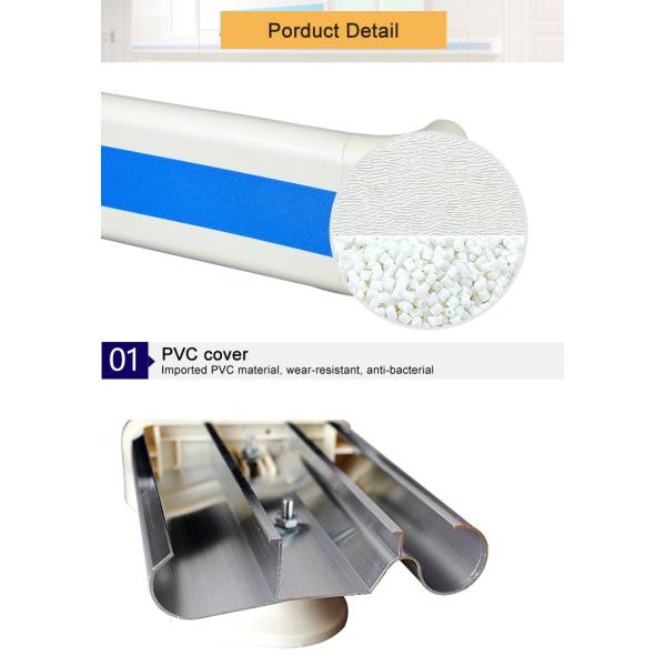 Поручень коридора больницы рельса аварии ПВК антибактериал для стены