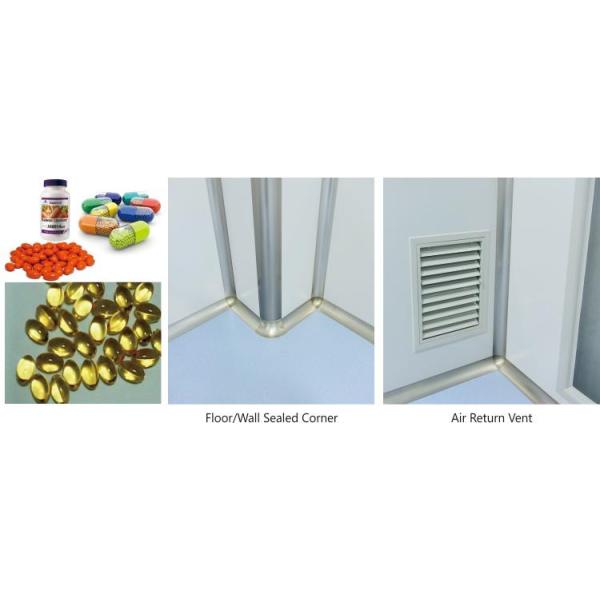 2.8m Height GMP CE Class 8 Clean Rooms ISO4 Sterile For Health Products