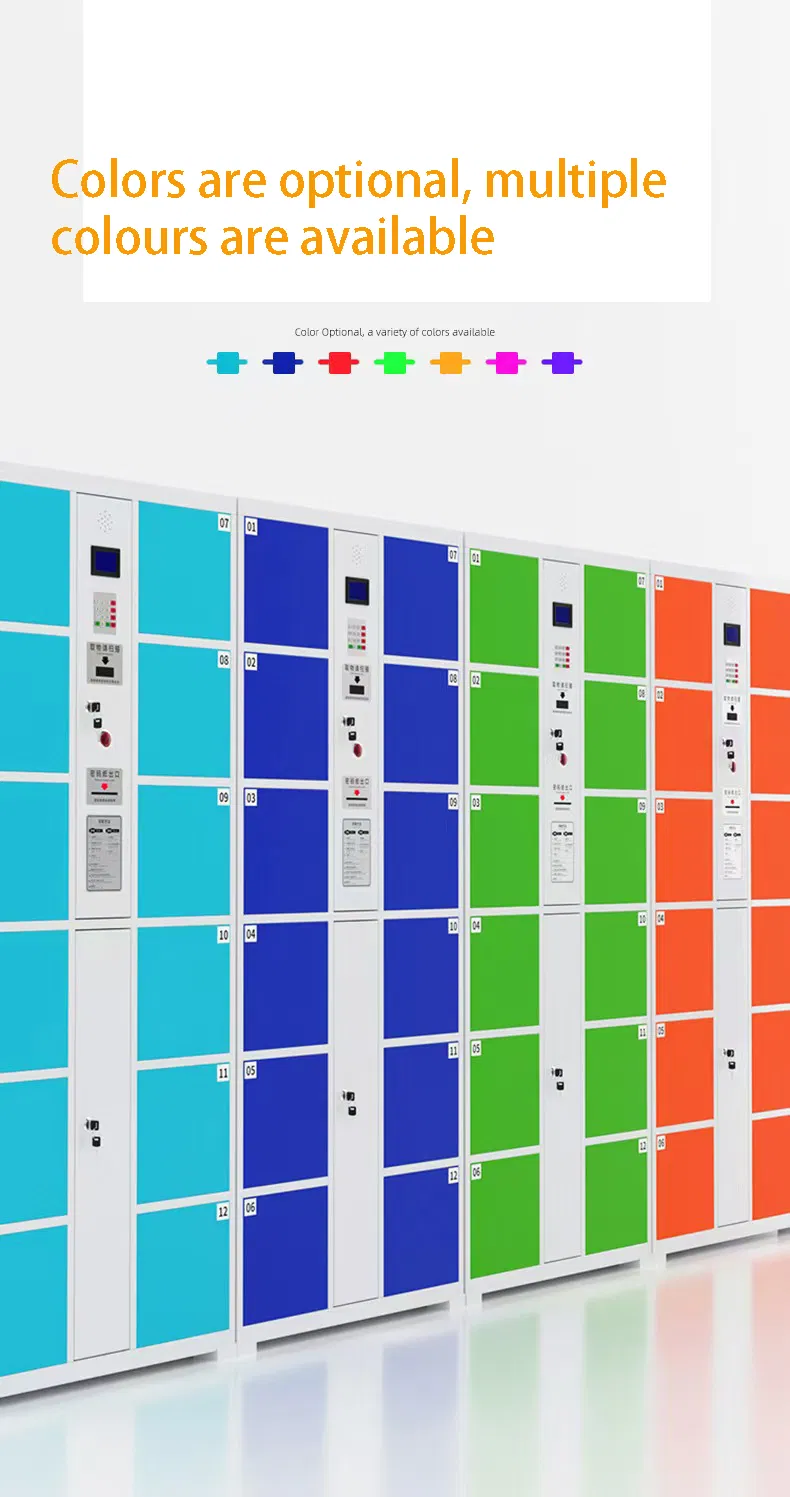 Multi-Functional Smart Lockers: RFID, Fingerprint, Facial Recognition & Barcode Unlocking Options Smart Cabinet