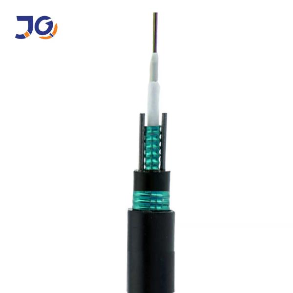 2 Core Double Steel Tape Direct Burial Fiber Cable GYXTW53 For Underground