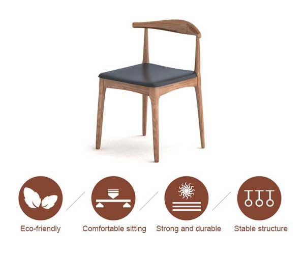 Tabla de madera y silla de los muebles de lujo del comedor del estilo rural