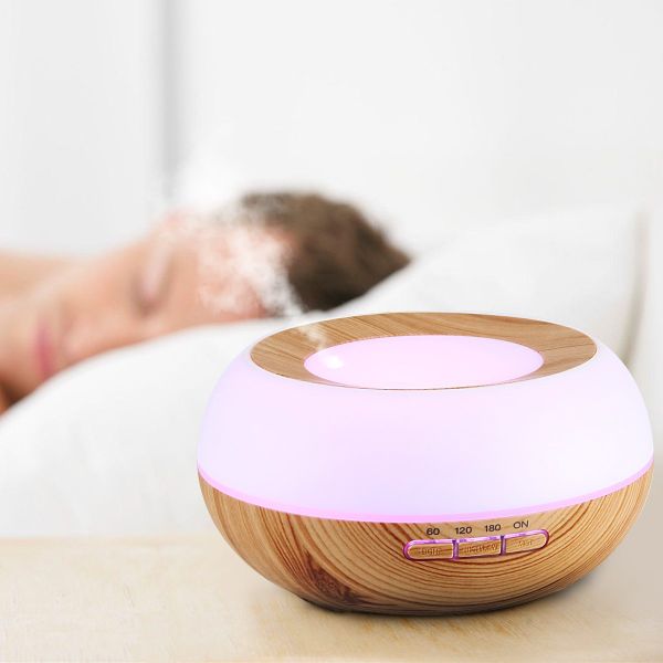 Smart Home Appliances Private Label 300ml Wooden Luxury Air Purifier Diffuser Ultrasonic Essential Oil Diffuser for Home Hotel