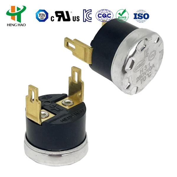 KSD301 Bimetal Thermostat Thermal Switch with 100000 Cycles 250V 16A and 0-250℃ Temperature Range