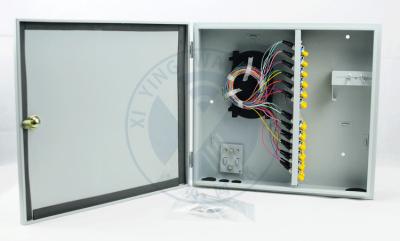 Outdoor IP65 wall mounted 48 ports fiber optic terminal distribution box