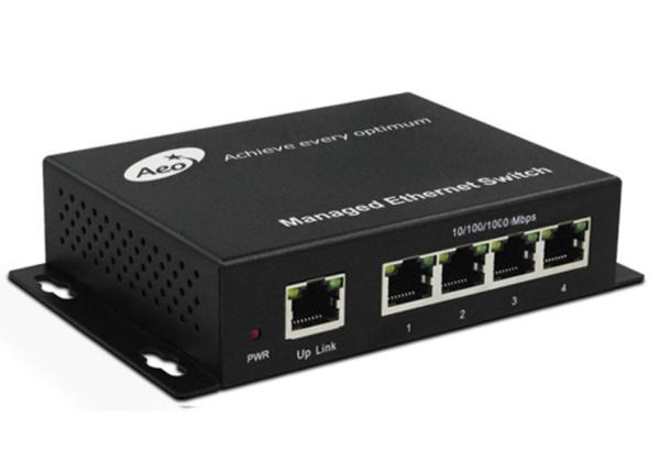 4 Port POE Switch with IPC Extender 250M VLAN CBIT Functions