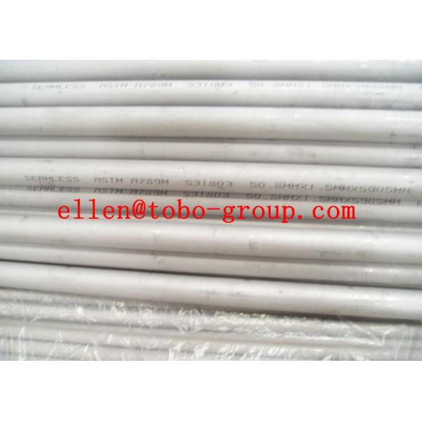 Cold Rolled Duplex Stainless Steel Pipe ASTM A790 A789 Aneanled / Pickled