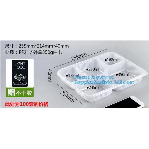 коробок пищевого контейнера клетки пластмассы 2 Индонезии коробки для завтрака 400мл коробка для завтрака Микроваре здоровых японская с палочками пакует