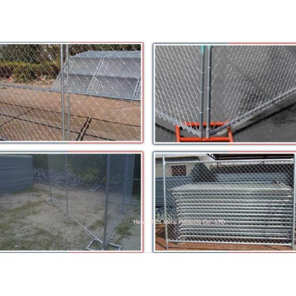 Outdoor Temporary Construction Fence Chain Link Fencing For Construction Protection