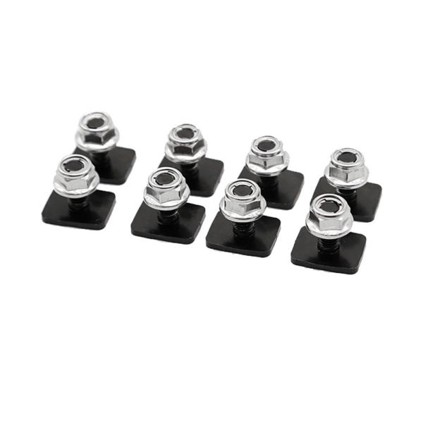 Universal Black Stainless Steel Eye Bolt Eye Nut For 4x4 Luggage Roof Rack