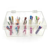 Hot Dental Care Cartoon Shape Colorful 39 Colors Orthodontic Ligature Box with Manual Power Source and Transparent Design