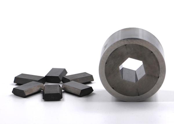 Professional Tungsten Carbide Punches And Dies , Segmented Hexagon Die Mirror Polishing