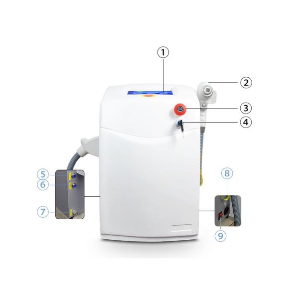 New generation painless semiconductor laser hair removal device 808nm Diode Laser Machine