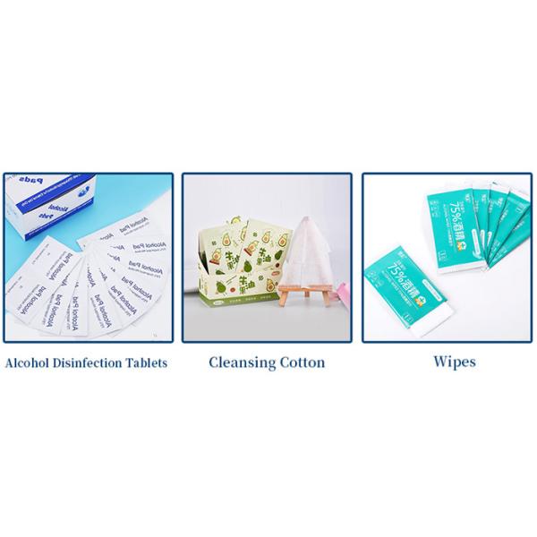 120pcs/min Alcohol Pad Making Machine 2.5KW 30*30mm Transverse Folding