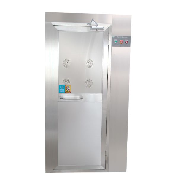 ISO 5 Cleanroom Air Shower with HEPA Filter and 304 Stainless Steel Construction Featuring Electronic Interlock