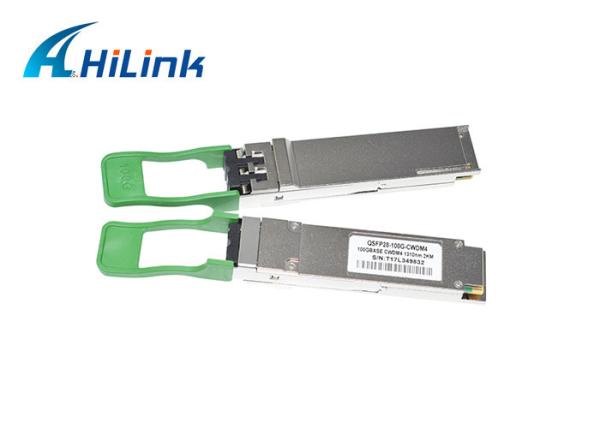 módulo do transceptor da fibra QSFP28 de 100GBase CWDM4 1310nm 2KM
