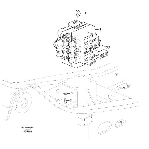 VOE14541591 Управляющий клапан Volvo Тяжелые детали Volvo EC290B EC290C FC3329C Детали строительных машин