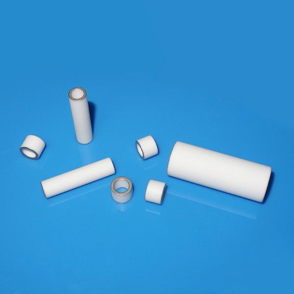 High Bonding Strength  Metallized Ceramic Tube , Ceramic Feedthrough Insulator