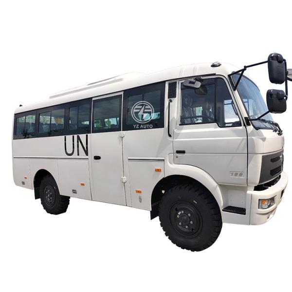 Transmissão manual Dongfeng 4X4 Direção à esquerda Turista 10-19 lugares ONU Passageiro Diesel ônibus off-road