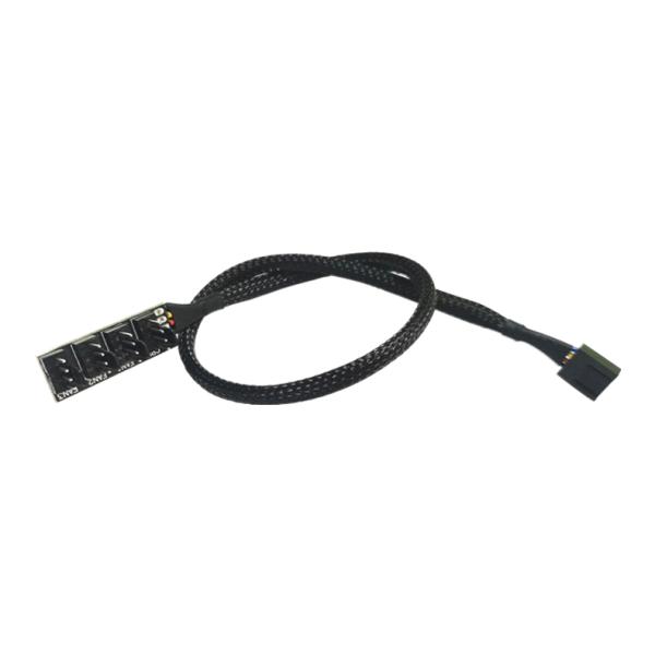 22AWG проводник Splitter вентилятора Pin Pwm компьютера 4 залуживанный соединителем медный