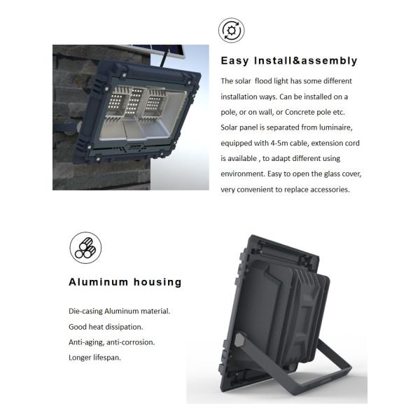 Crépuscule solaire de lumière d'inondation de degré de sécurité extérieur de rue à Dawn Waterproof IP67