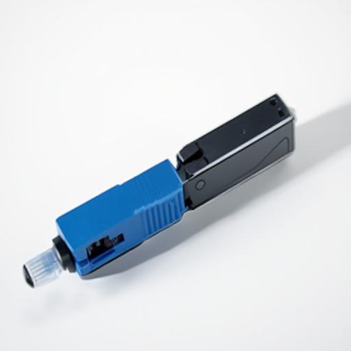 FTTH FTTB FTTX Network Sc Fast Connector With Aqua Coating ISO14001 Certified