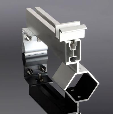 Corrosion Resistant Solar Panel Rail Brackets Aluminium Alloy 21mm