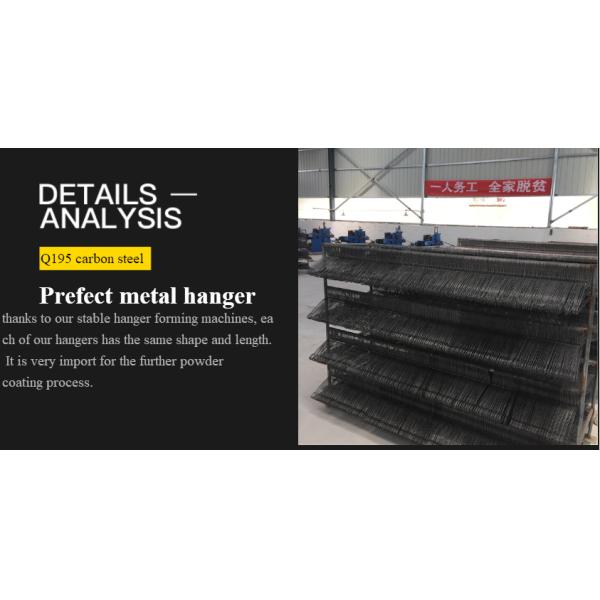 16 Inch 2.2 Mm Green Stainless Steel Coat Hangers Electrostatic Spraying