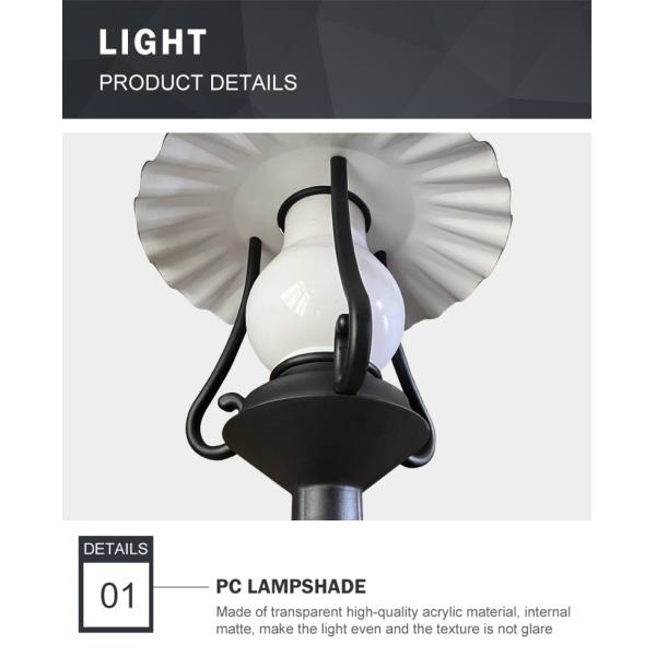 European Classical Lamp Post Garden Pole Lights Waterproof 50W