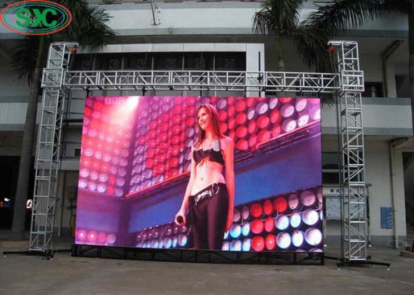 O grande arrendamento Ultra-fino exterior de HD p5 conduziu a tela, telas de exposição video do diodo emissor de luz do arrendamento