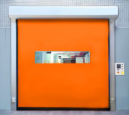 Modern Design Automatic Industrial PVC Fast Door Self Repairable Soft Curtain Roll Exterior Steel Polymer Clean Windproof