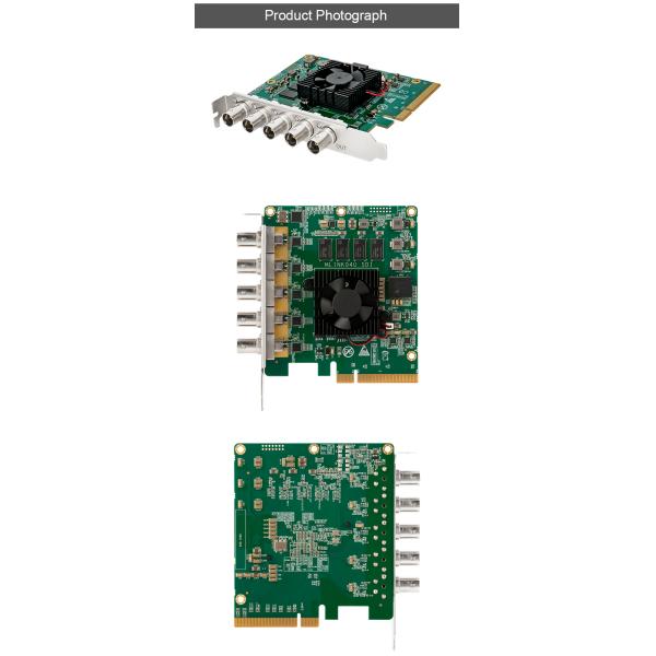 4Kp60 Live Streaming Capture Card With 4 Channels 12G-SDI Input And 1 Ch 12G-SDI Output