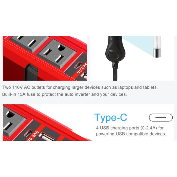 Mini Inverter Multifunctional Car Inverter 200W Car Van Power Inverter Car Power Converter