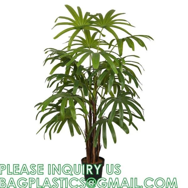 Artificial Paradise Palm Tree 3Feet Fake Tropical Palm Tree, Faux Plants in Pot for Indoor Outdoor House Home