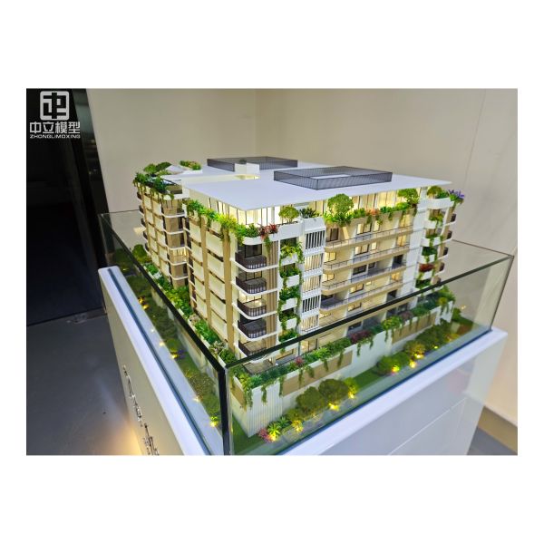 Customized Vertical Green Building Model High Simulation Commercial Property Display Sand Table Real Estate Presentation Prop