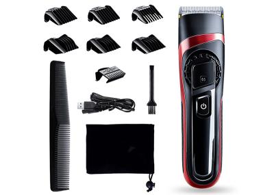 ajustador elétrico do cabelo 2200mAh, 100v-240v cabelo impermeável Clippers recarregáveis