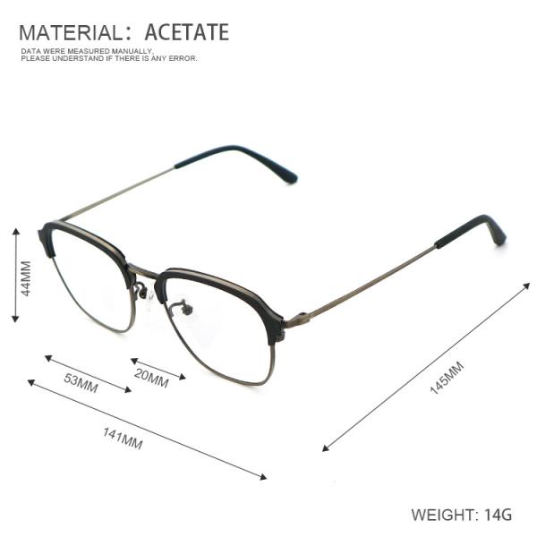 Полигоны Деревянные ацетатные оптические рамы для мужчин и женщин MR 8120
