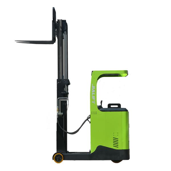 Lifting 4500mm Electric Reach Walkie Stacker Standing On 1500kg