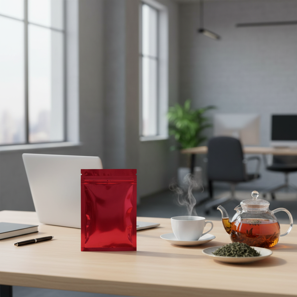 Food Grade Aluminum Foil 3-Side Seal Moisture-Proof Pouch - Low MOQ Barrier Bag for Tea Sachet & Small Vacuum Sample Packet
