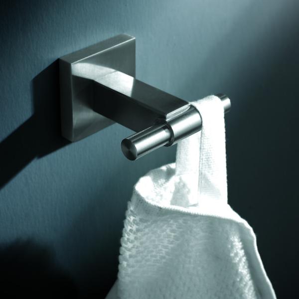 Suporte de aço inoxidável dobro de toalha da veste do gancho Sus304 de toalha do banheiro resistente