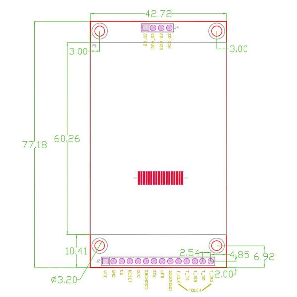2,4-дюймовый дисплей Uart Tft с разрешением TTL 240x320, 14-контактный 4-проводной последовательный экран SPI