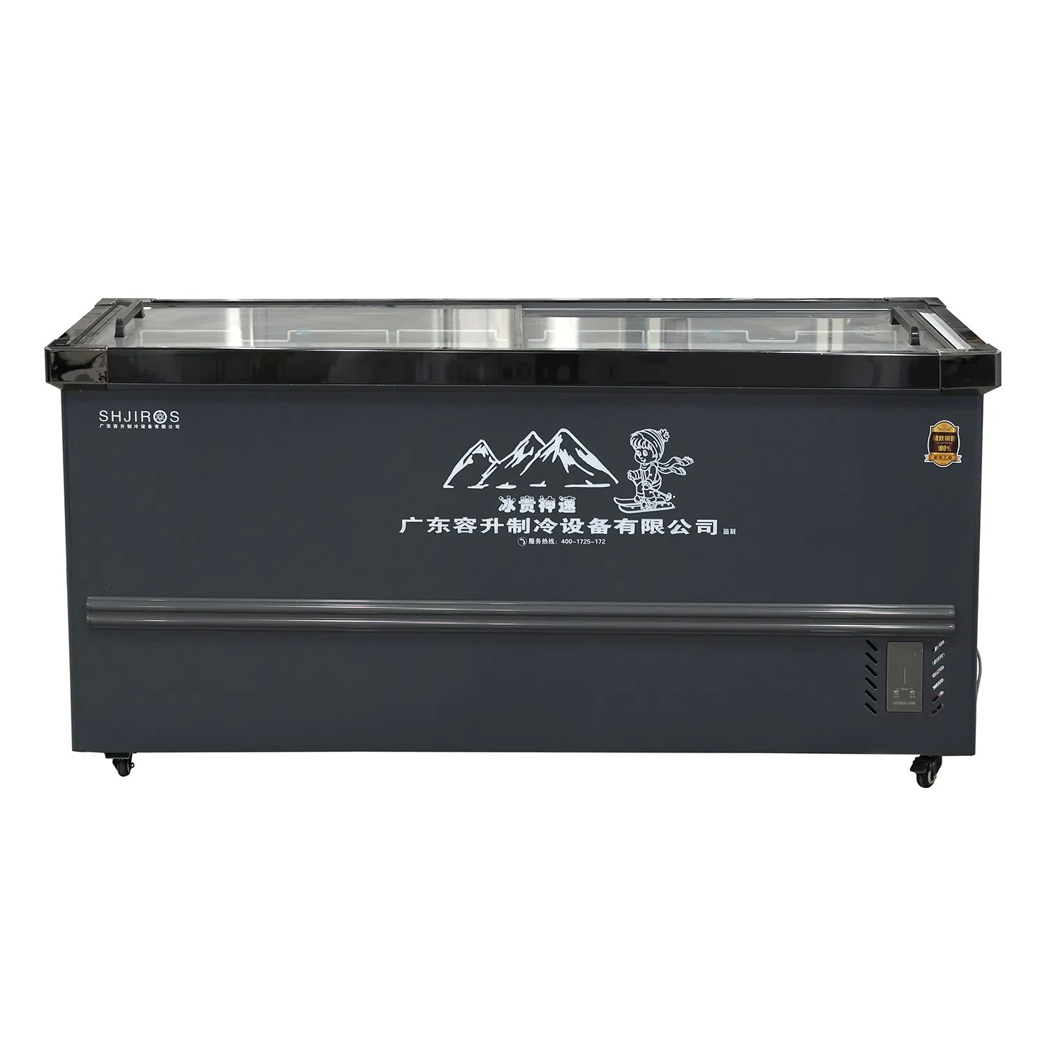 625L Ice Cream Deep Freezer 340W Fish Deep Freezer With Sliding Door