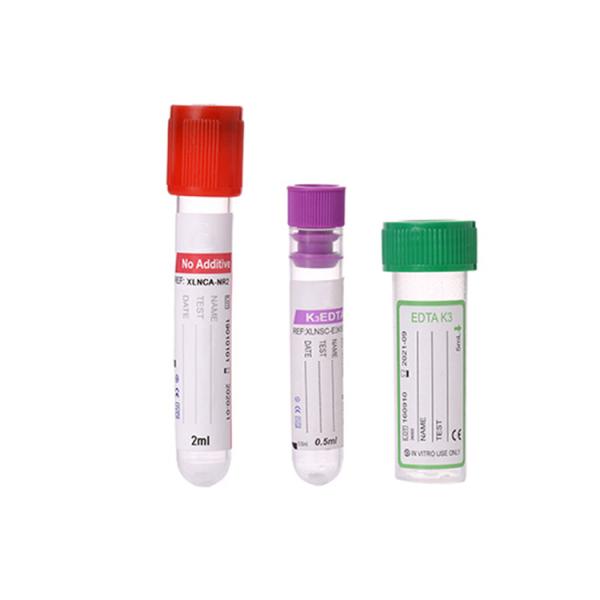 Medical Plastic Blood Collection Tube Non Vacuum K3 Edta Tube With Screw Cap 2.5ml 5ml