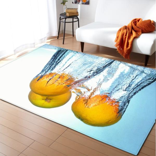 Non Skid 3D Printed Rugs 100*120cm Living Spaces Area Rugs