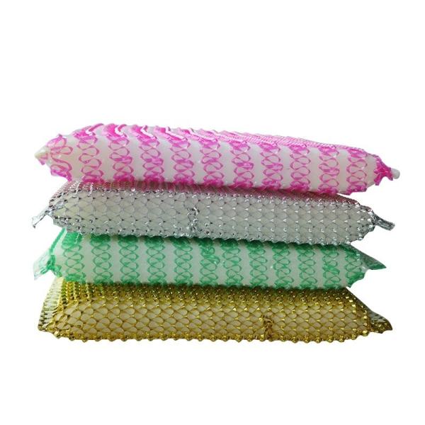 Sustainable Kitchen Cleaning Scourer Customizable Steel Wire Sponge Portable