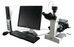 Polarizing Trinocular Practical Metallurgical Microscope SM400 with 6v 30w Illuminator For Colleges / Factories
