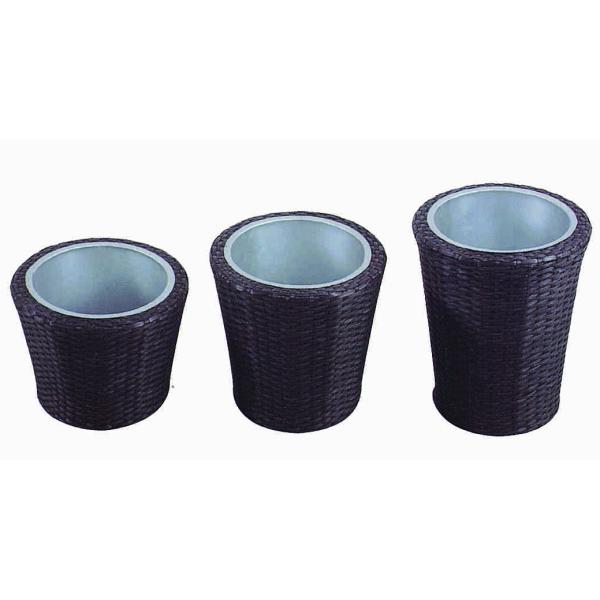 outdoor furniture wicker flower pot-3005
