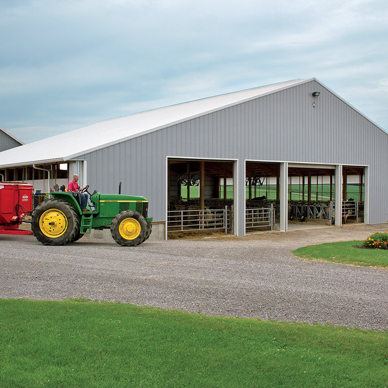 Modern Prefabricated Steel Structure Building Metal Garages Warehouses Industrial Sheds